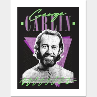 George Carlin // Vintage Style Fan Art Design Posters and Art